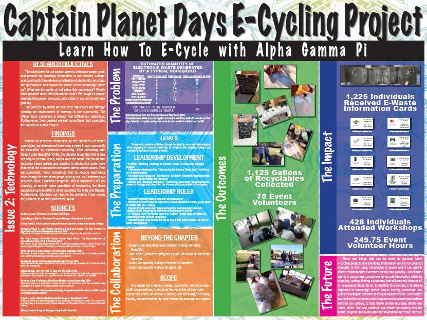 Captain Planet Days E-Cycling Project